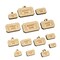Classic Admit One Movie Raffle Ticket Mini Wood Shape Charms Jewelry DIY Craft